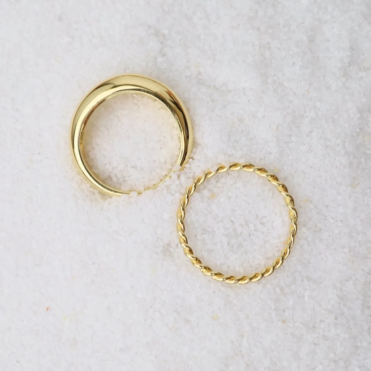 Gold Vermeil Medium Dome Ring