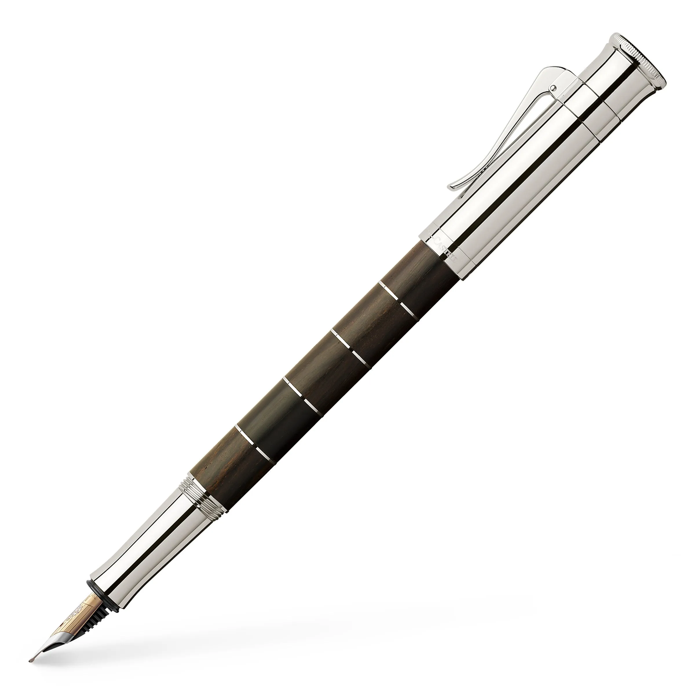 Graf von Faber-Castell Classic Anello Grenadilla Fountain Pen with Platinum-Plated Trim