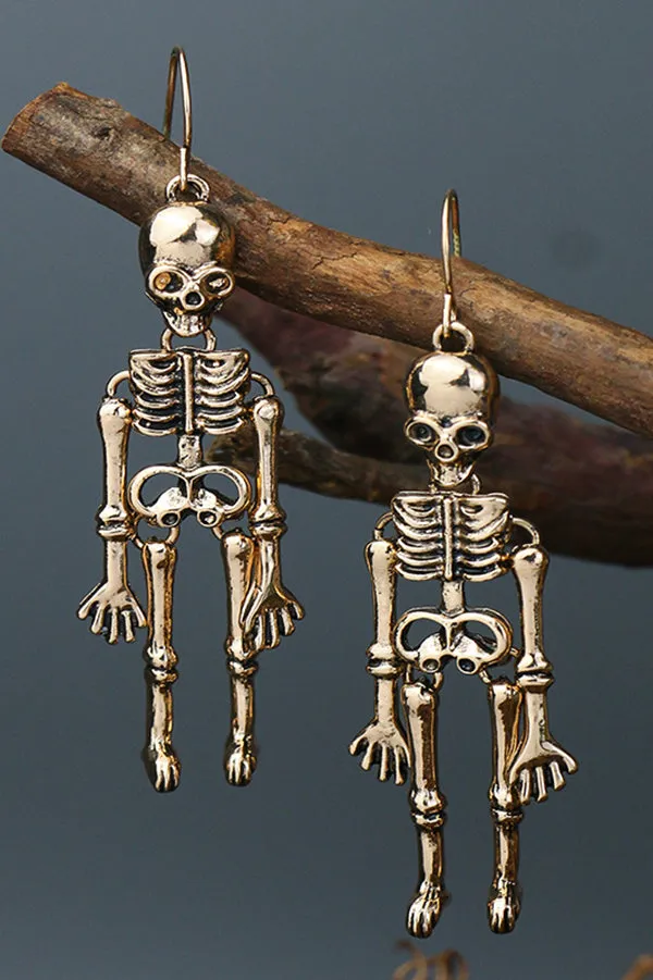 Halloween Dark Style Skull Earrings
