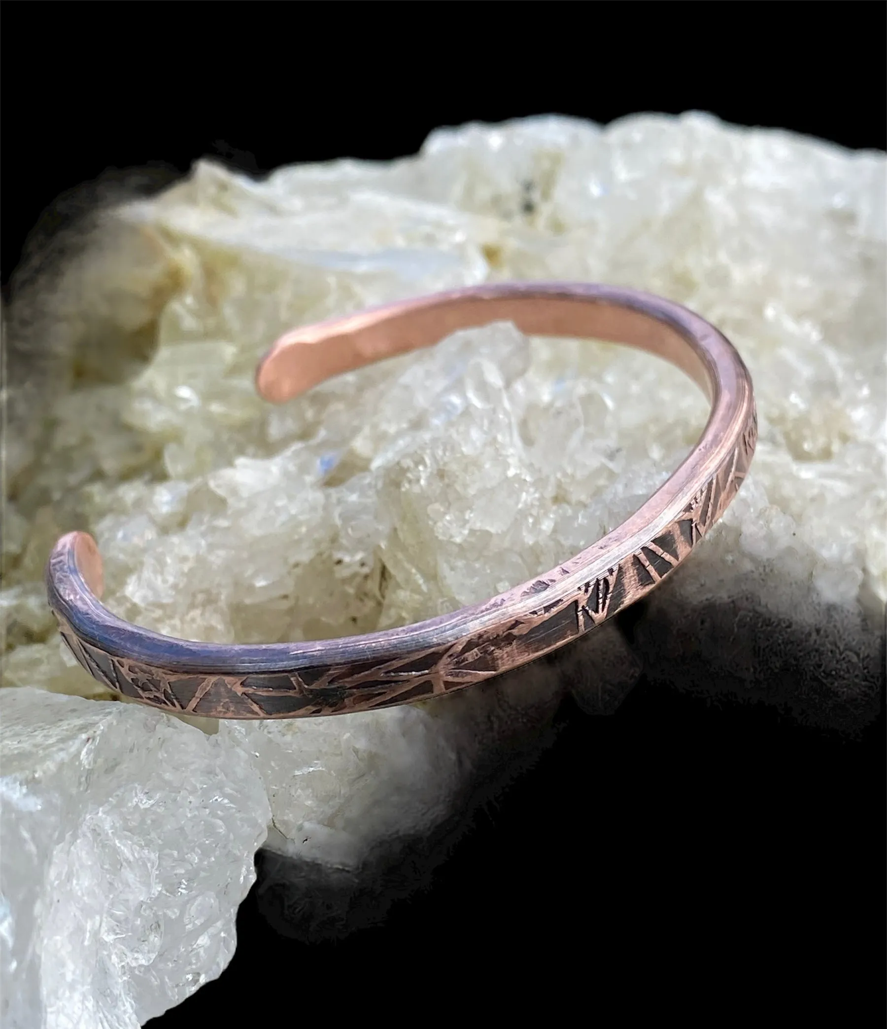Hand Forged Copper Cuff Bracelet