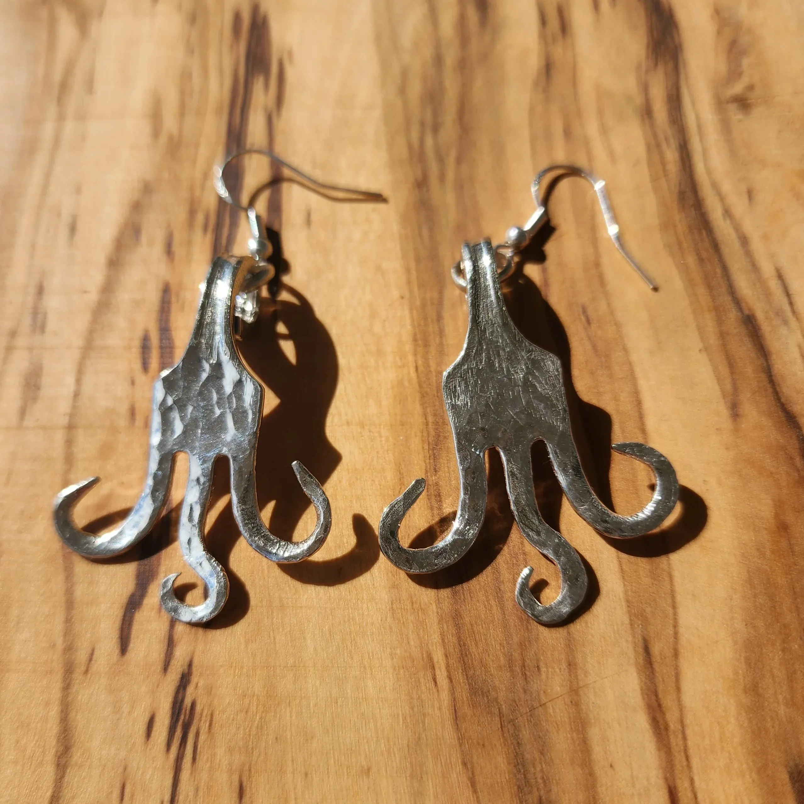 Handmade Vintage Dessert Fork Earrings | Repurposed Flatware Jewelry | Sustainable & Unique