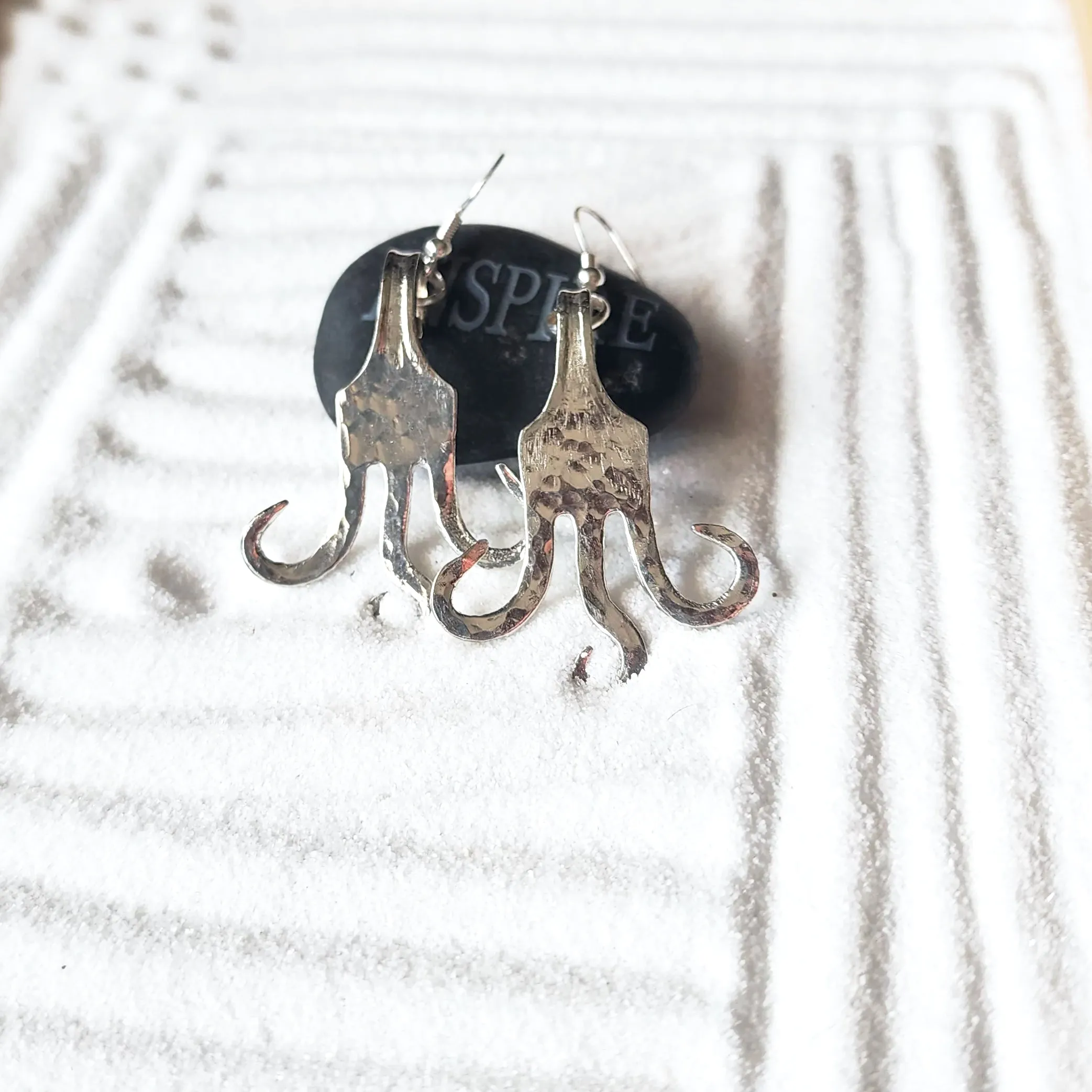 Handmade Vintage Dessert Fork Earrings | Repurposed Flatware Jewelry | Sustainable & Unique