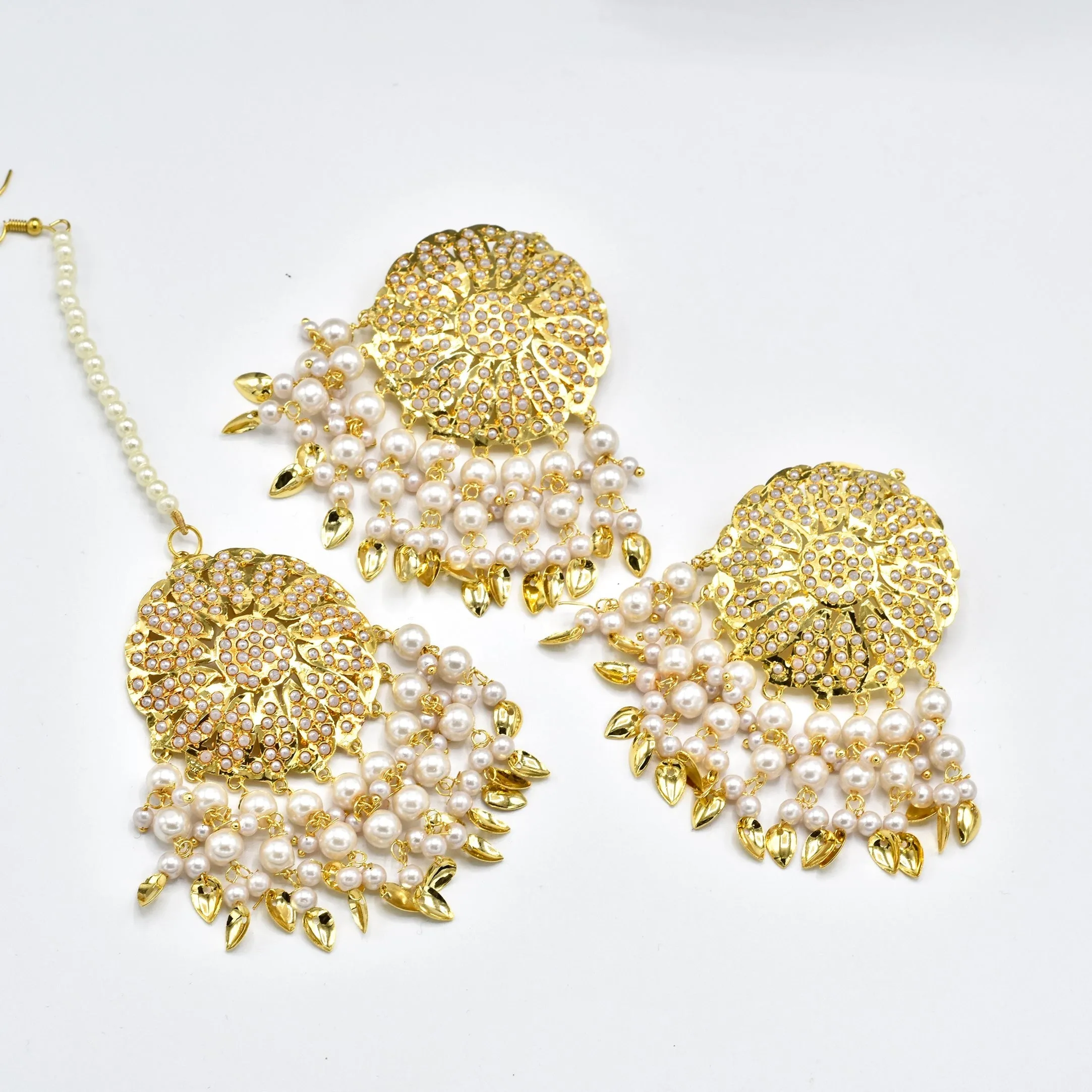 Iffat Jadau Earrings Tikka Set