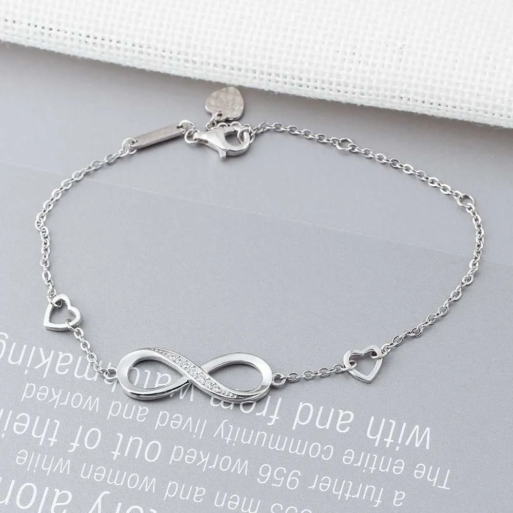 Infinity Fashion Silver Bracelets