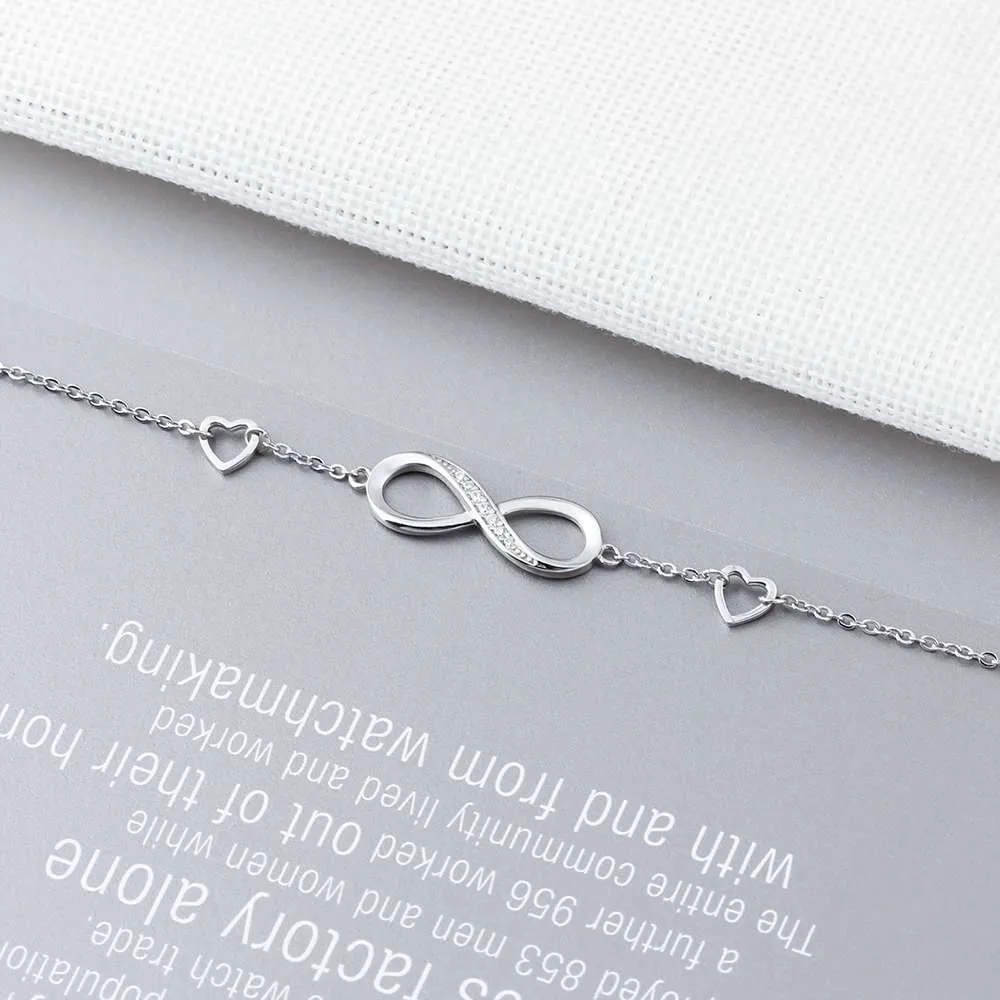 Infinity Fashion Silver Bracelets