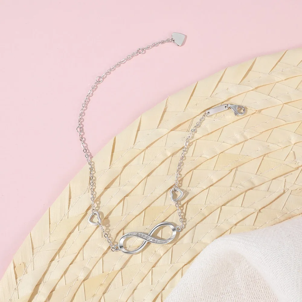 Infinity Fashion Silver Bracelets