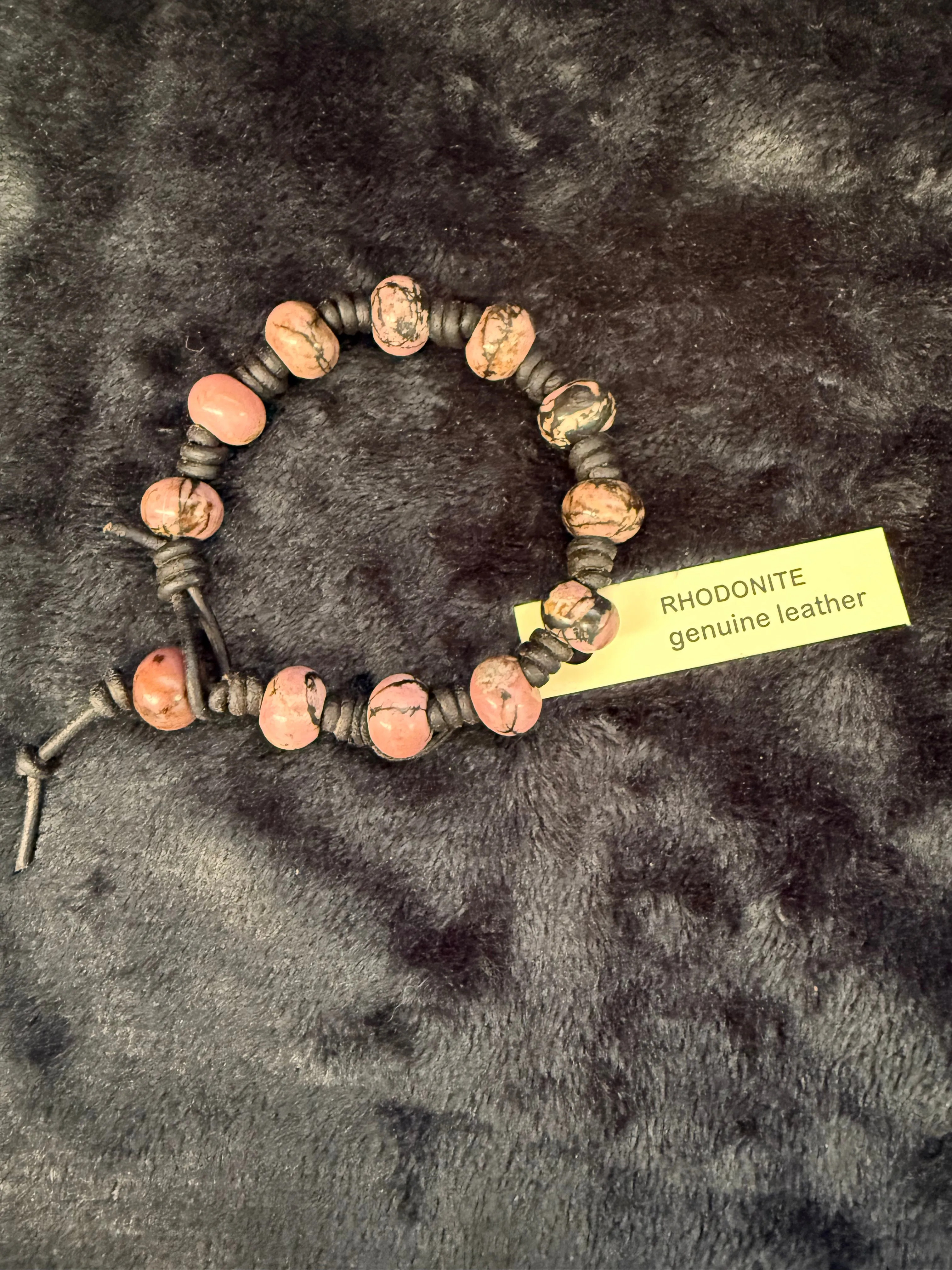 Knotted Leather & Gemstone Bracelets
