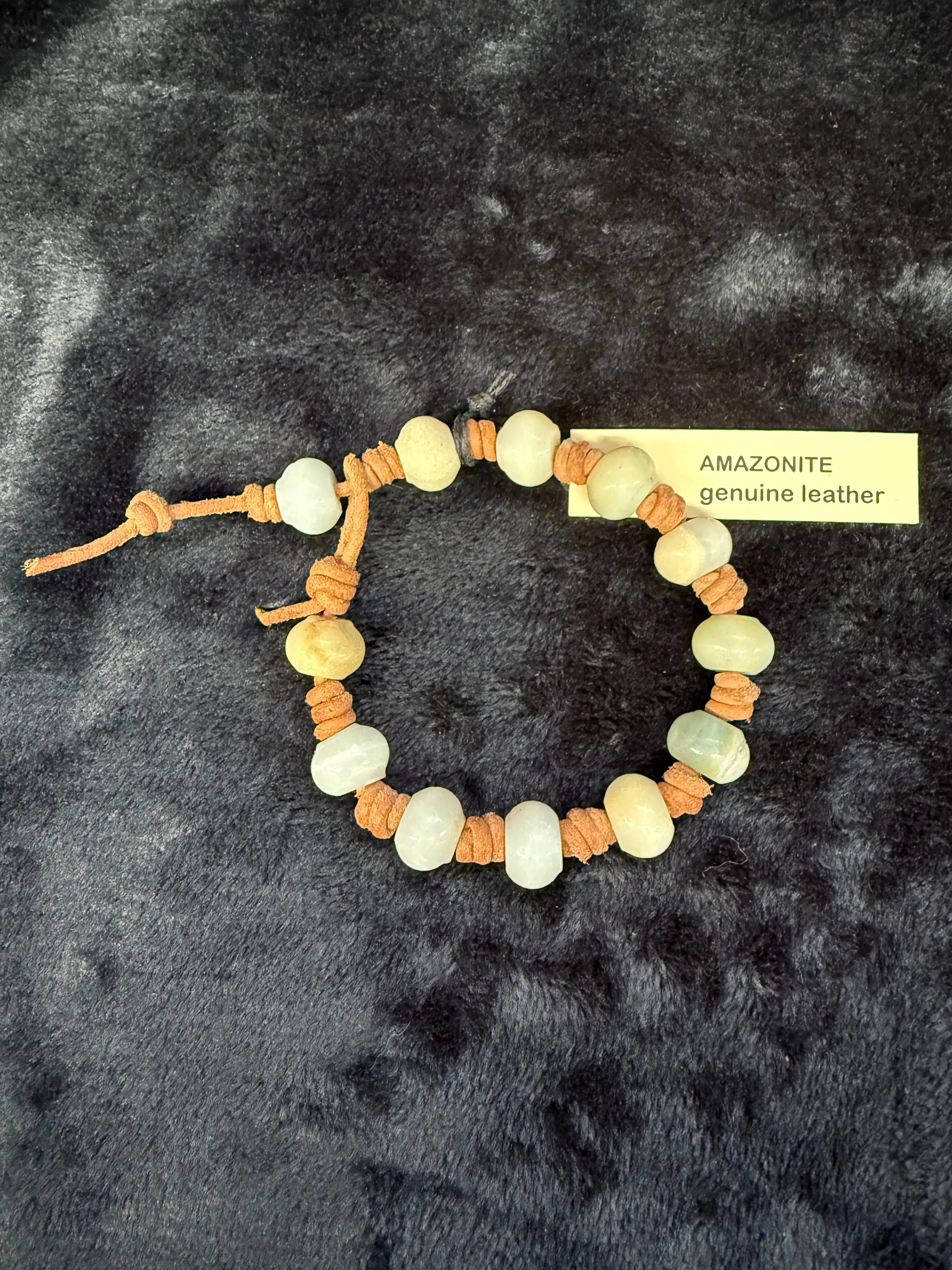 Knotted Leather & Gemstone Bracelets
