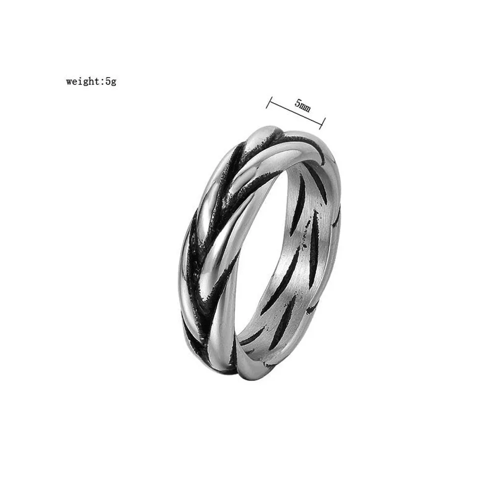 Korean Fashion Simple Men Women Ring
