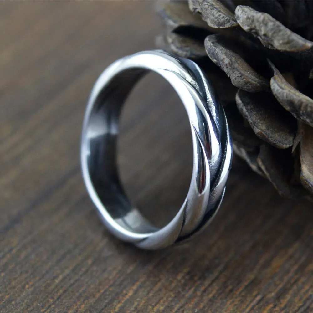 Korean Fashion Simple Men Women Ring