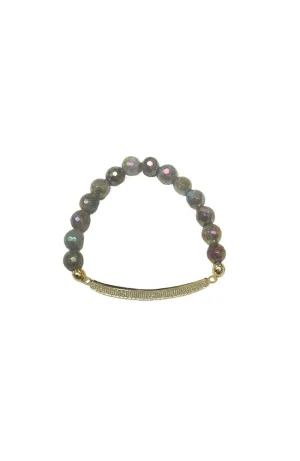 Lab Gold Bar CZ Bracelet