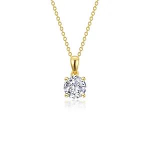 Lafonn 1.25 CTW 4-Prong Solitaire Necklace