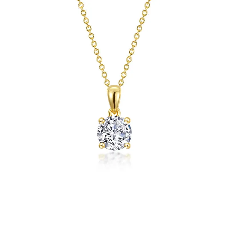 Lafonn 1.25 CTW 4-Prong Solitaire Necklace