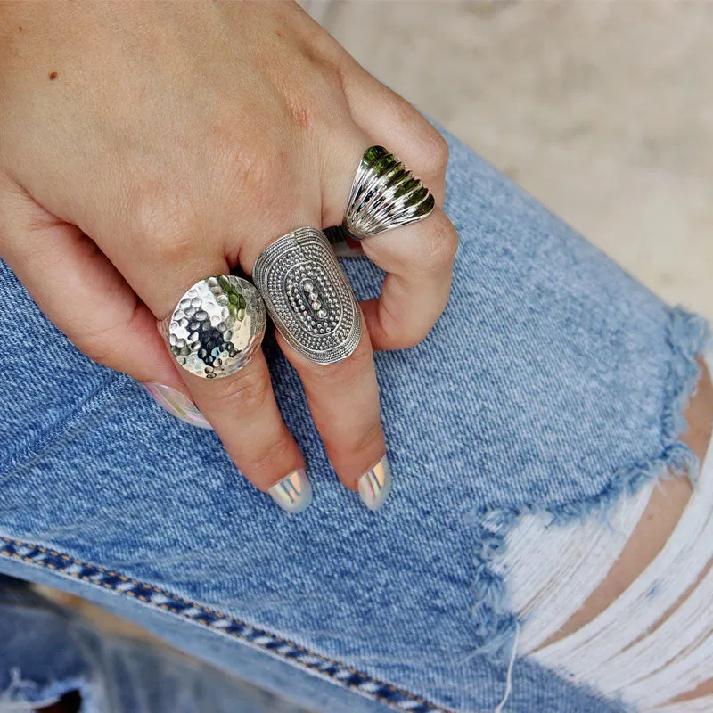 Lavish Silver Boho Ring