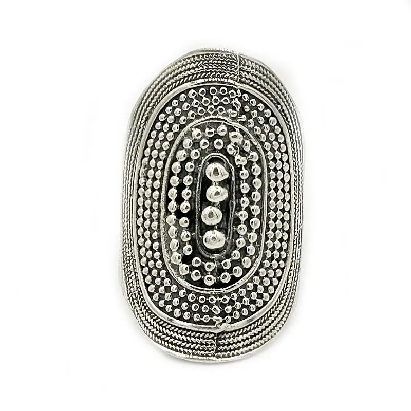 Lavish Silver Boho Ring