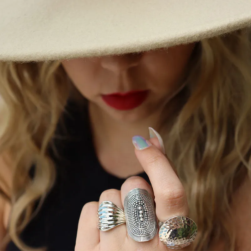 Lavish Silver Boho Ring