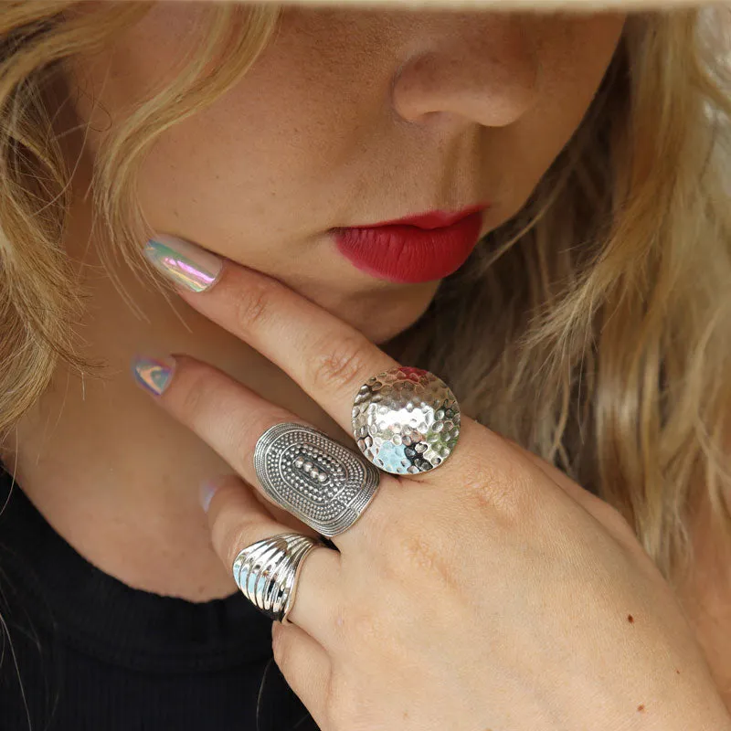 Lavish Silver Boho Ring