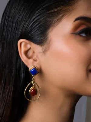 Lazuline Cornelian Cascade Earrings