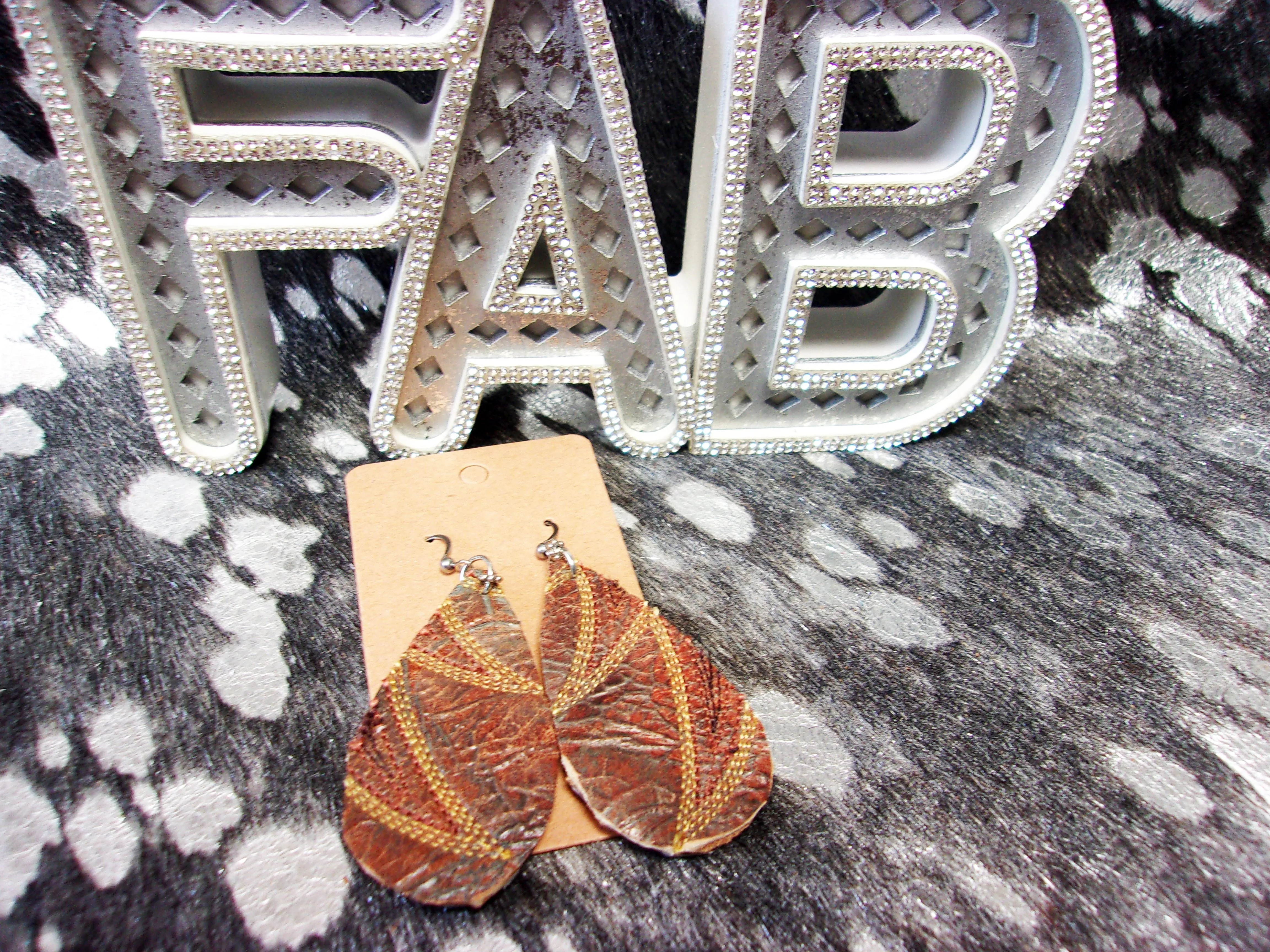 Leather Earrings ER34