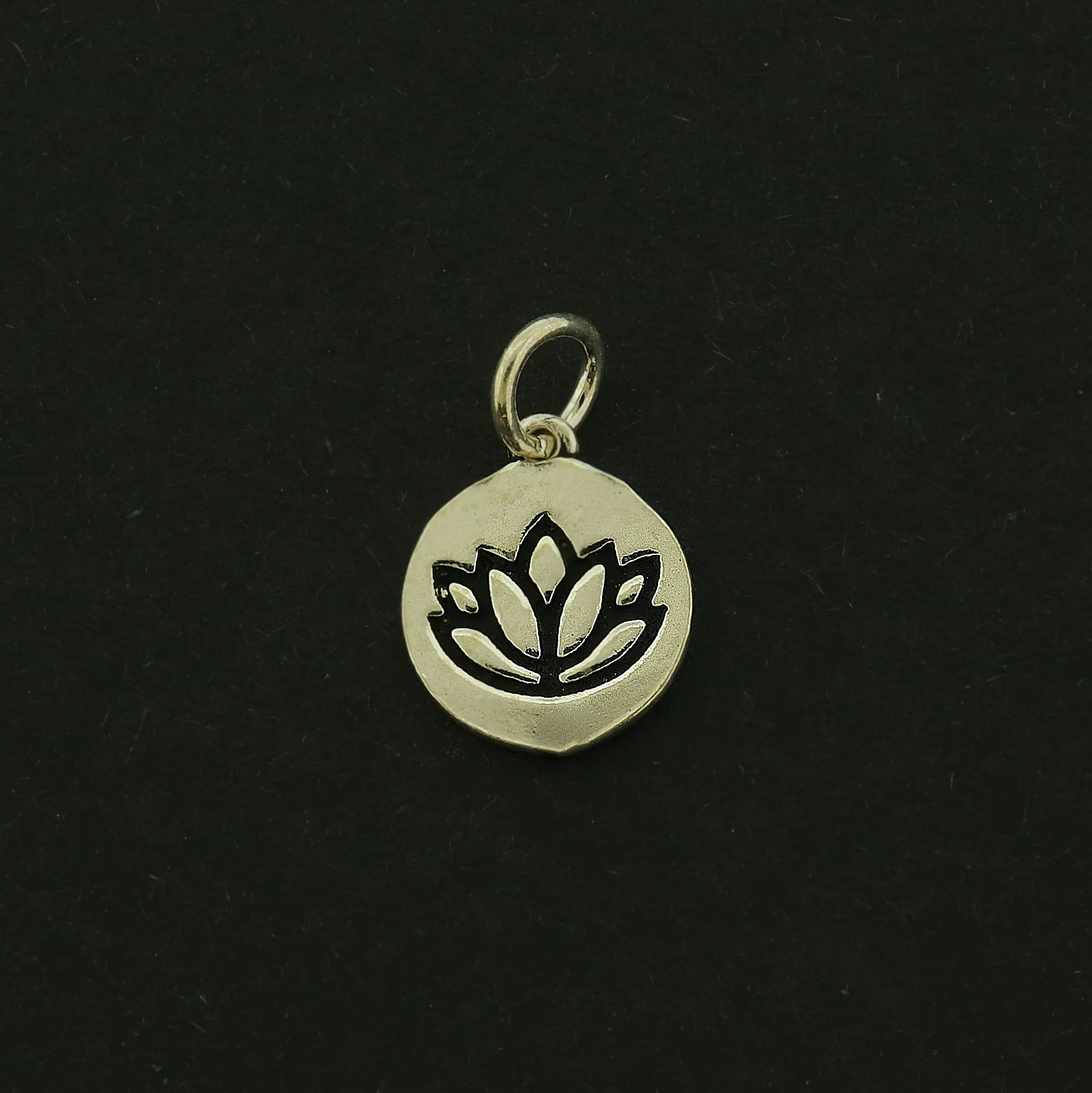 Lotus Flower Sterling Silver Charm - ST074