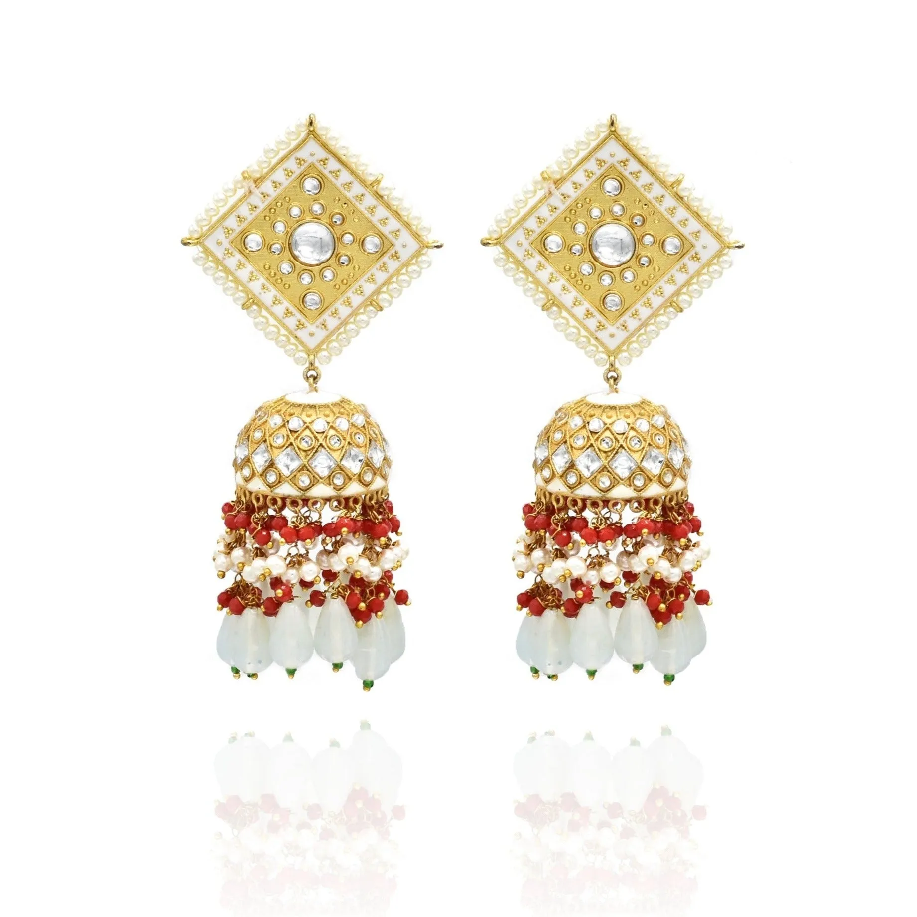 Mahima Meenakari Earrings Tikka Set