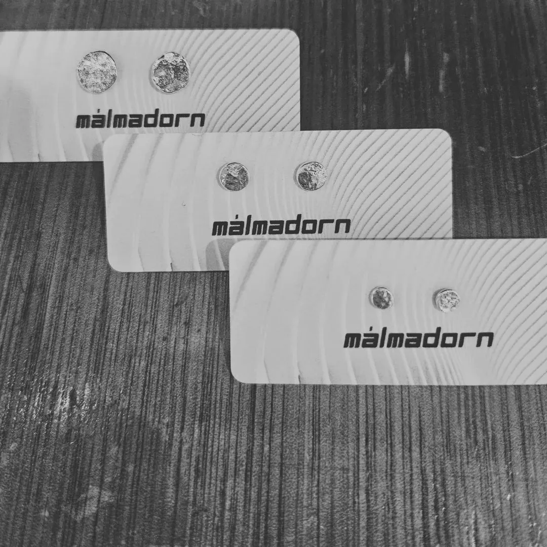 MALM ADORN - Amaris 'Child of the Moon' Studs - Sterling Silver