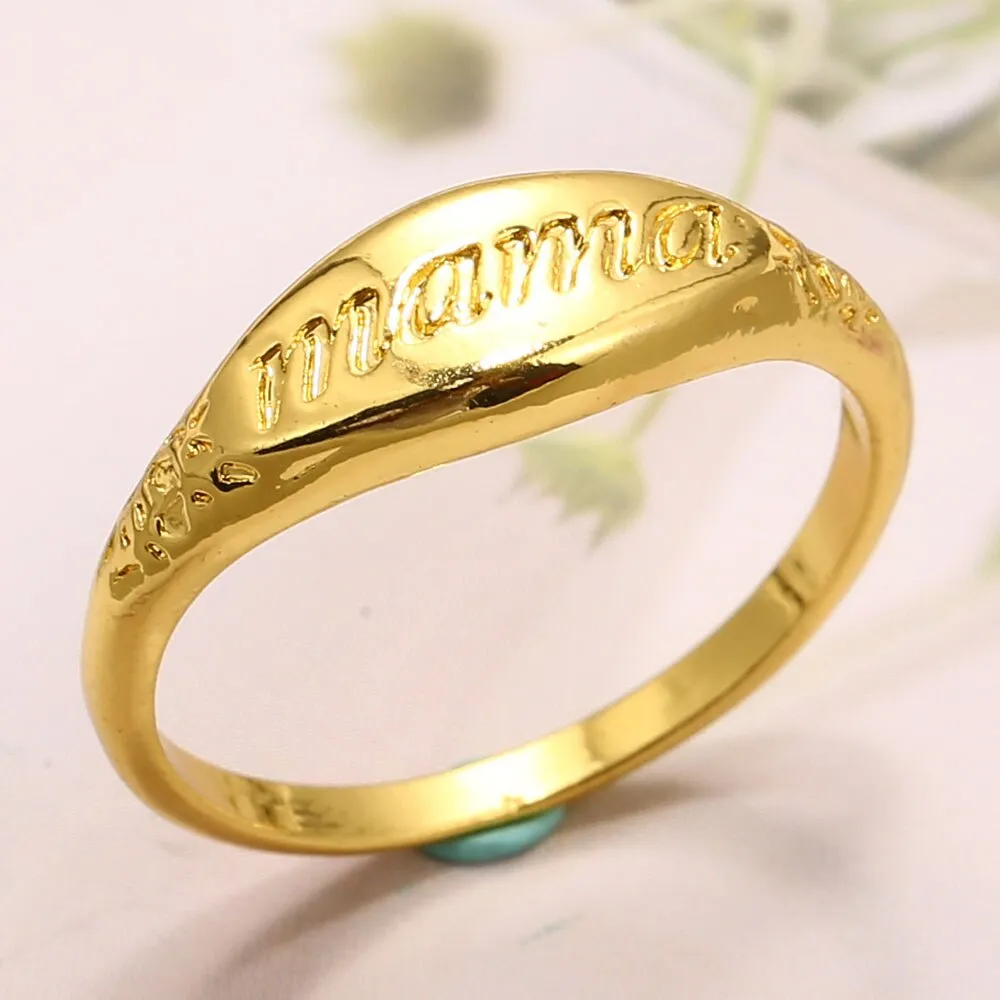 Mama Rings for Mother's Day Gift Simple Lettering Statement Ring