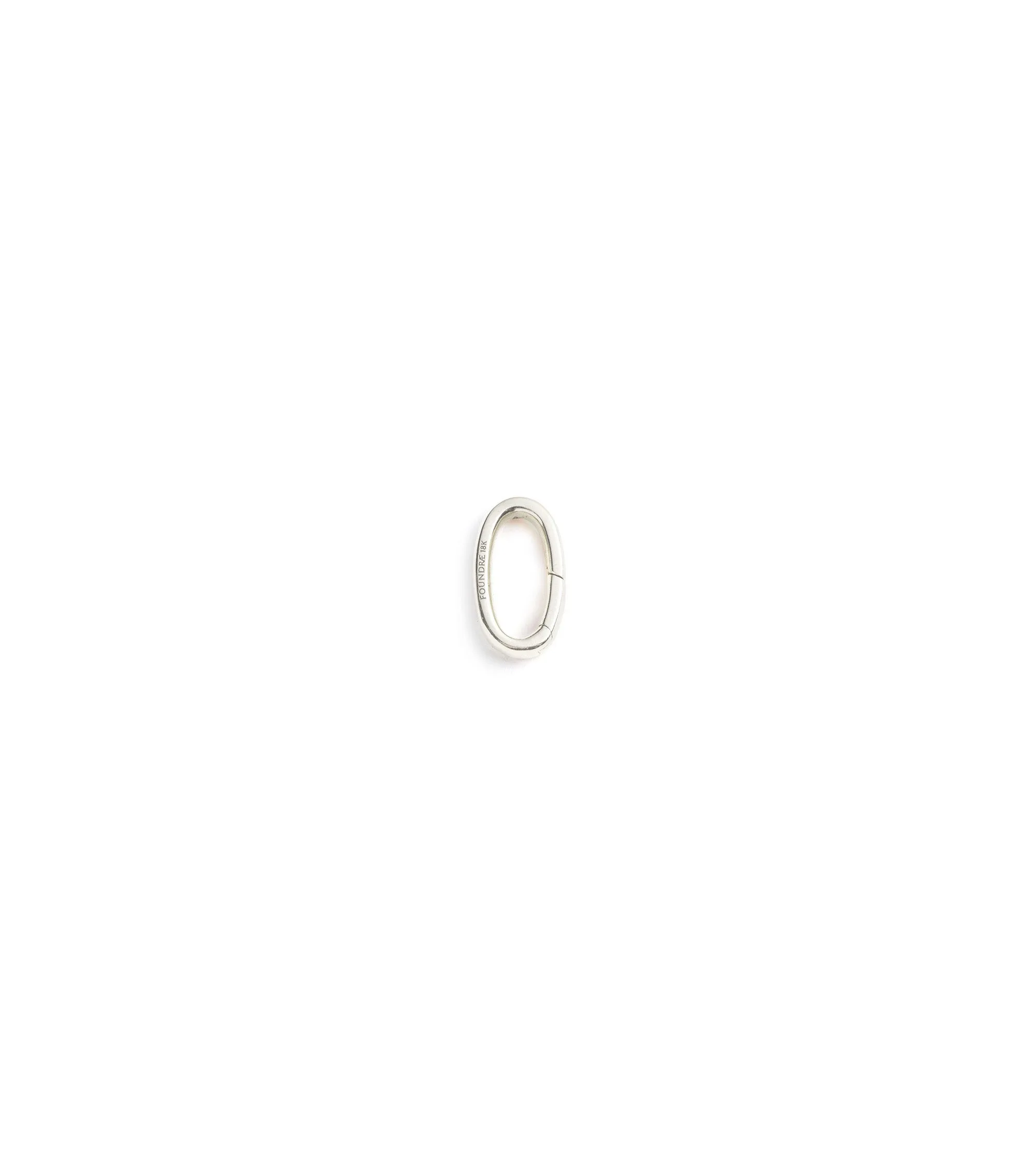 Medium Oval Annex Link White Gold