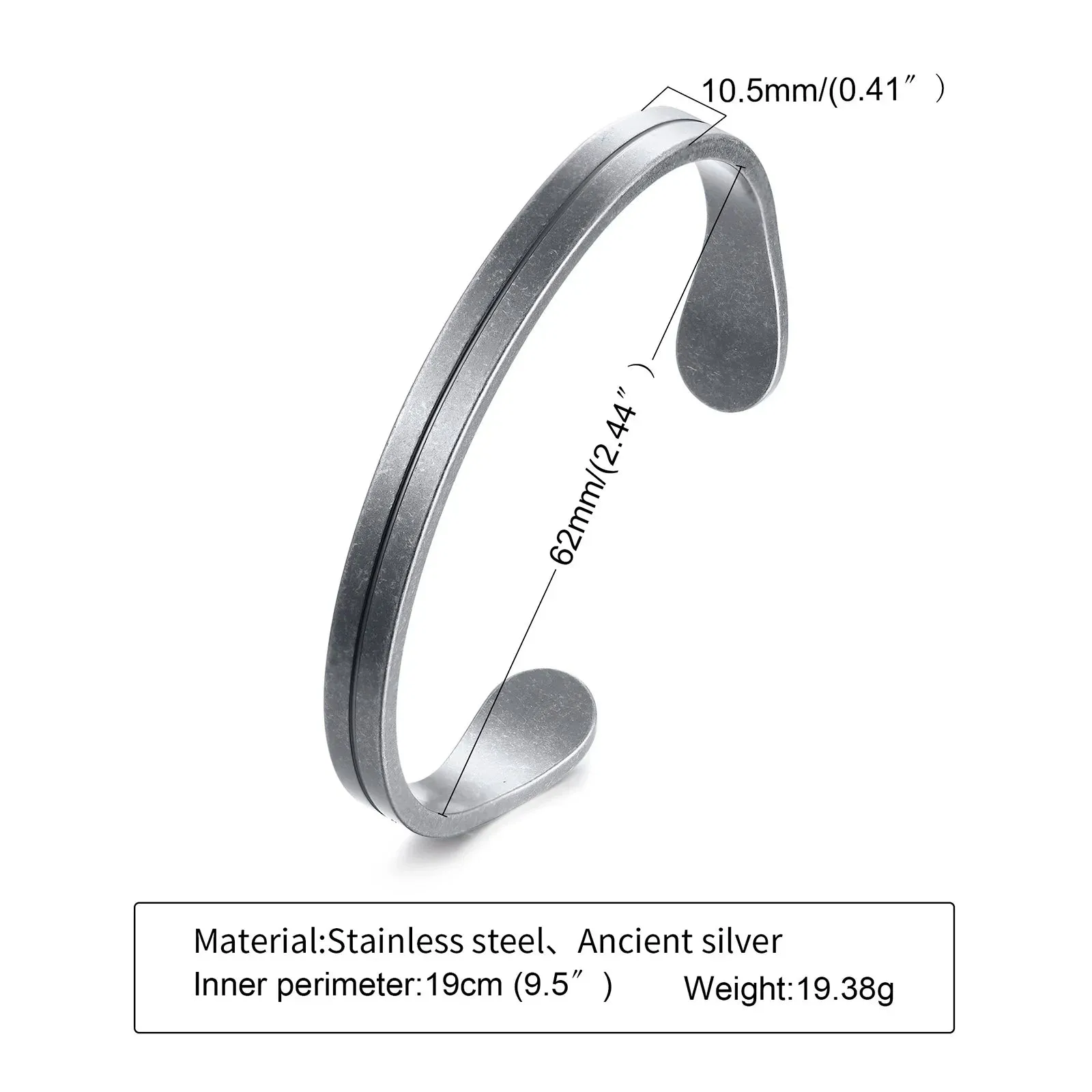 Men Bangle Bracelet Cuff Bracelet for Men