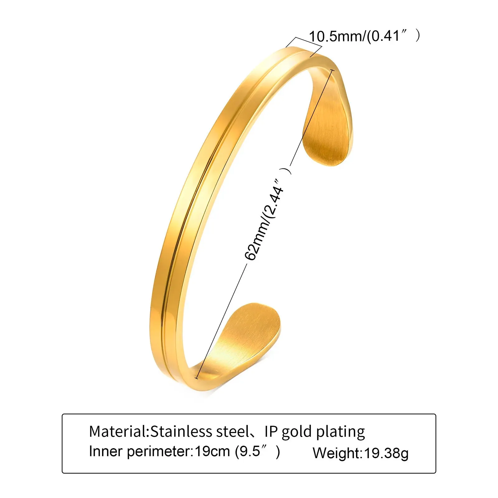 Men Bangle Bracelet Cuff Bracelet for Men