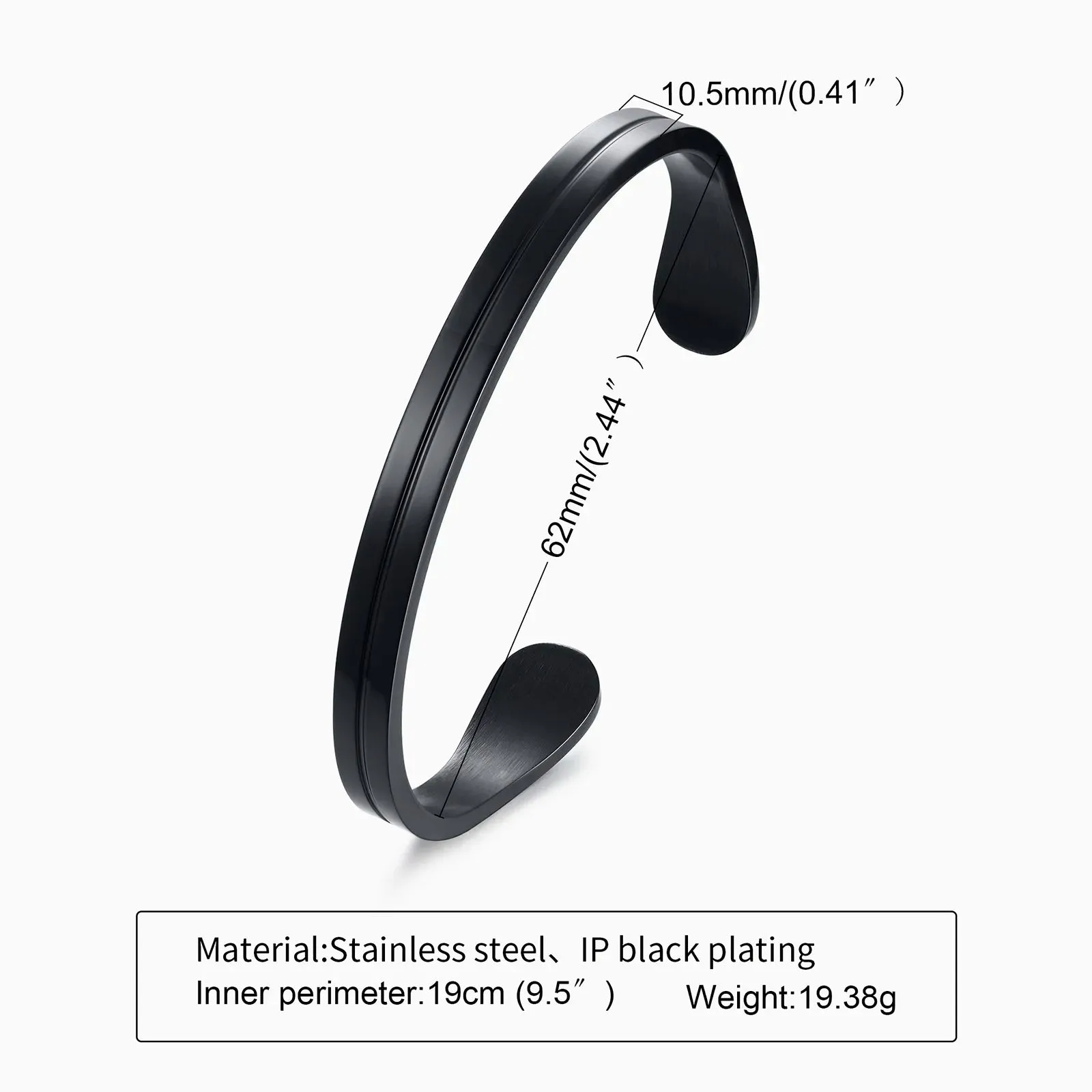 Men Bangle Bracelet Cuff Bracelet for Men