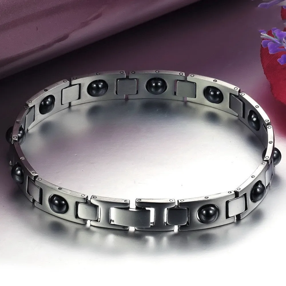 Men's Stainless Steel Magnetic Bracelets High Quality Health Care Balance Bracelets Trendy Style Men Jewelry