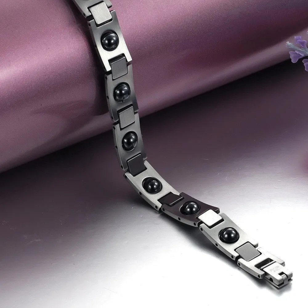 Men's Stainless Steel Magnetic Bracelets High Quality Health Care Balance Bracelets Trendy Style Men Jewelry