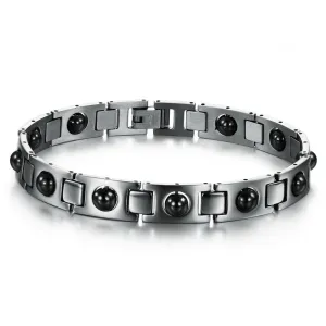Men's Stainless Steel Magnetic Bracelets High Quality Health Care Balance Bracelets Trendy Style Men Jewelry