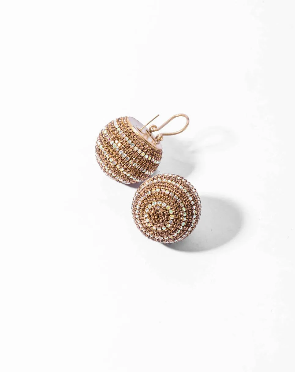 Mini Aurora Studs In Champagne Ombre