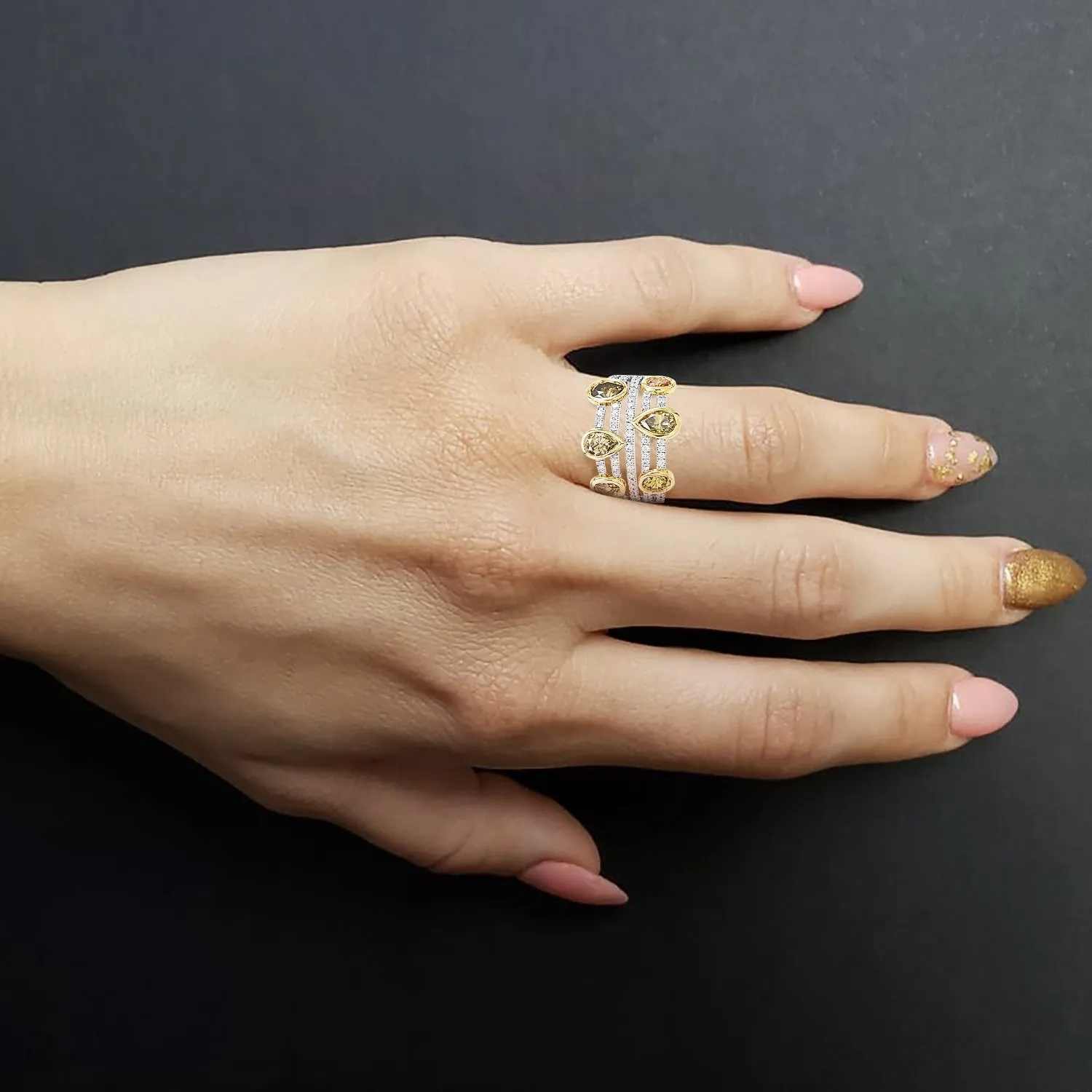 Multi Band Diamond Ring