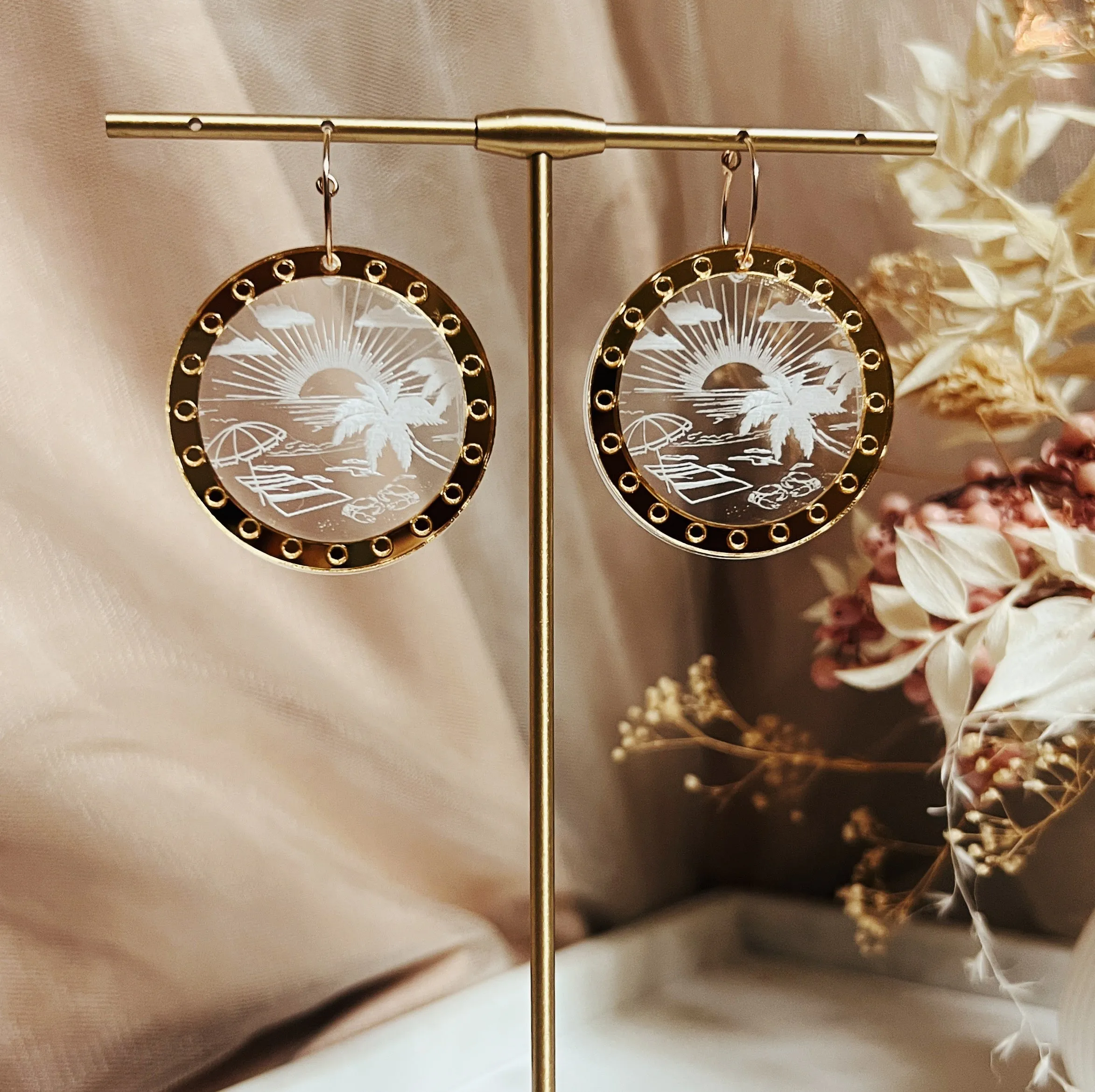 Multiplane Scenery Earrings | Summer Edition