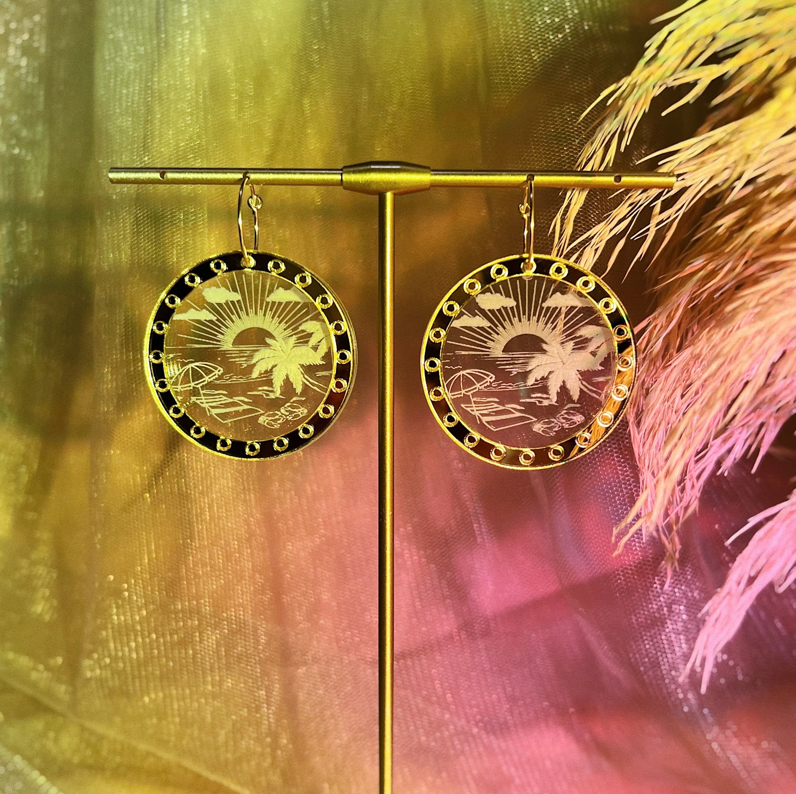 Multiplane Scenery Earrings | Summer Edition