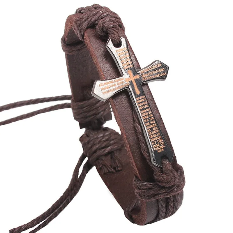 New Fashion Men Jewelry Vintage Leather Bracelets