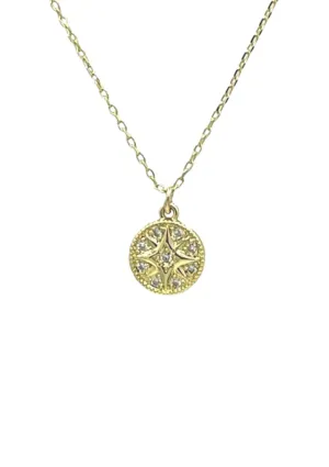 North Star Pendant With Cubic Zirconia