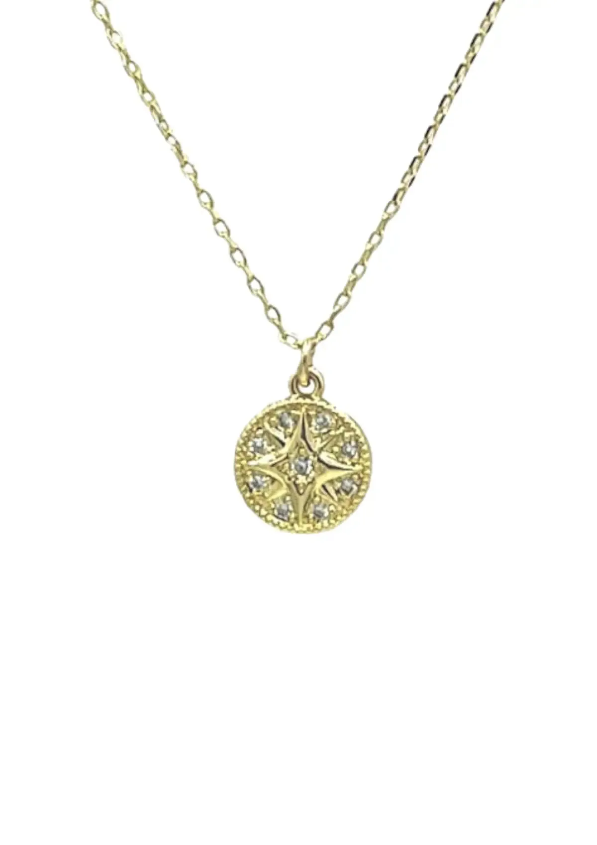 North Star Pendant With Cubic Zirconia