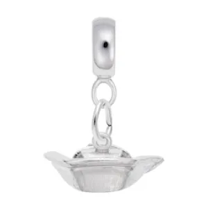 Nurse Cap Charm Dangle Bead In Sterling Silver
