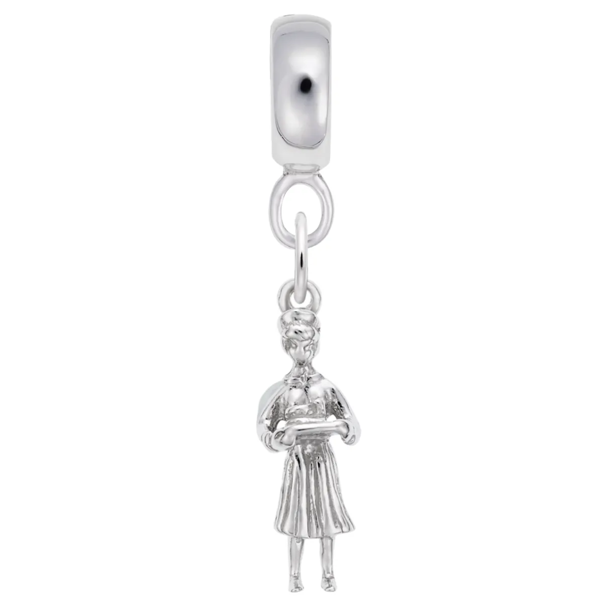 Nurse Charm Dangle Bead In Sterling Silver