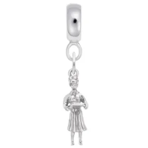 Nurse Charm Dangle Bead In Sterling Silver