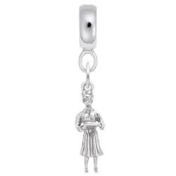 Nurse Charm Dangle Bead In Sterling Silver