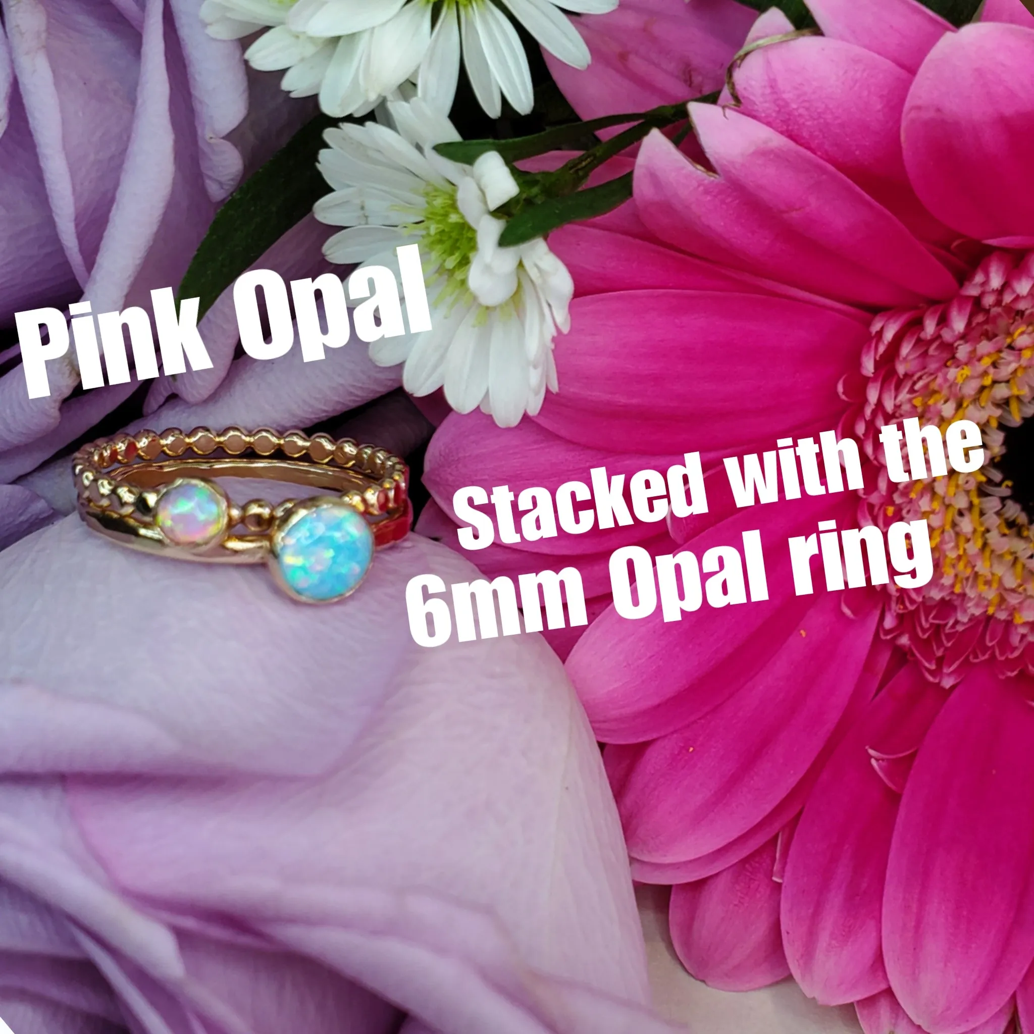 Opal Dot Ring