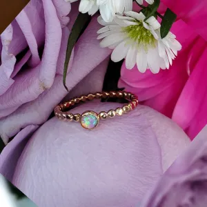 Opal Dot Ring