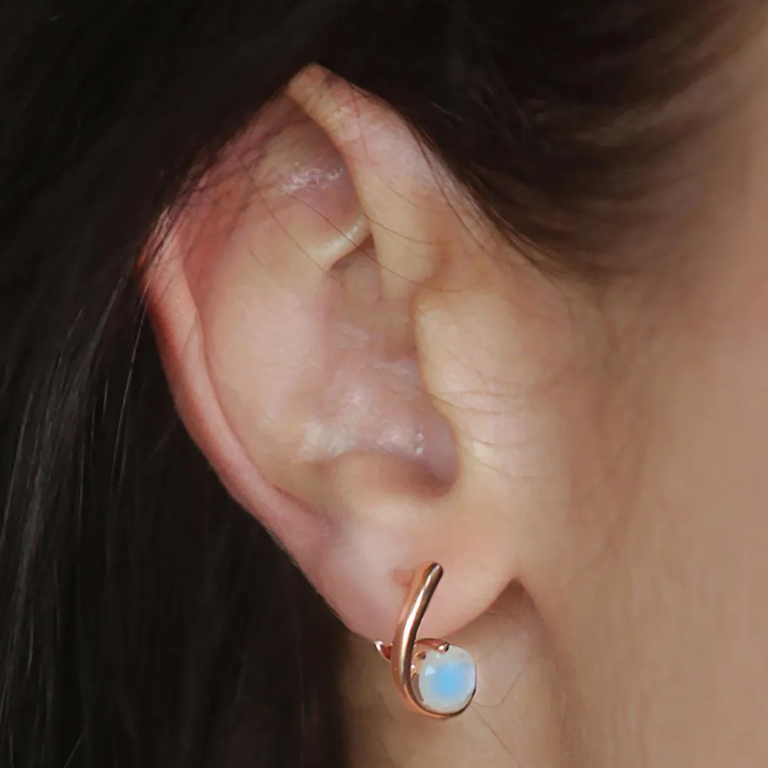 Opulent' Unique Moonstone Drop Earrings