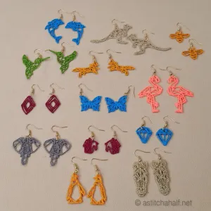 Origami Freestanding Lace Earrings Combo