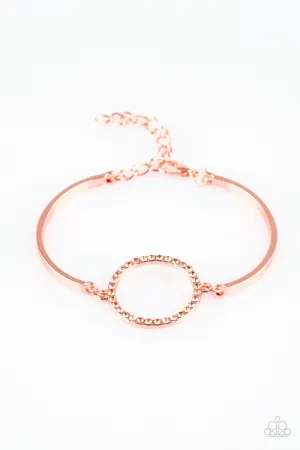 Paparazzi Bracelet ~ Center Of Couture - Copper
